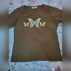 Butterfly Embroidered Tee